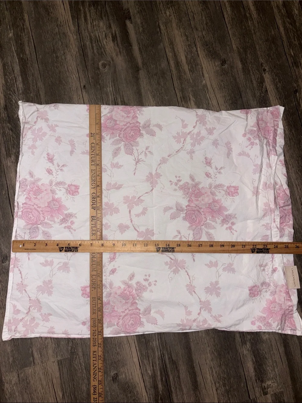 LoveShackFancy Pink Floral Organic two standard pillow cases